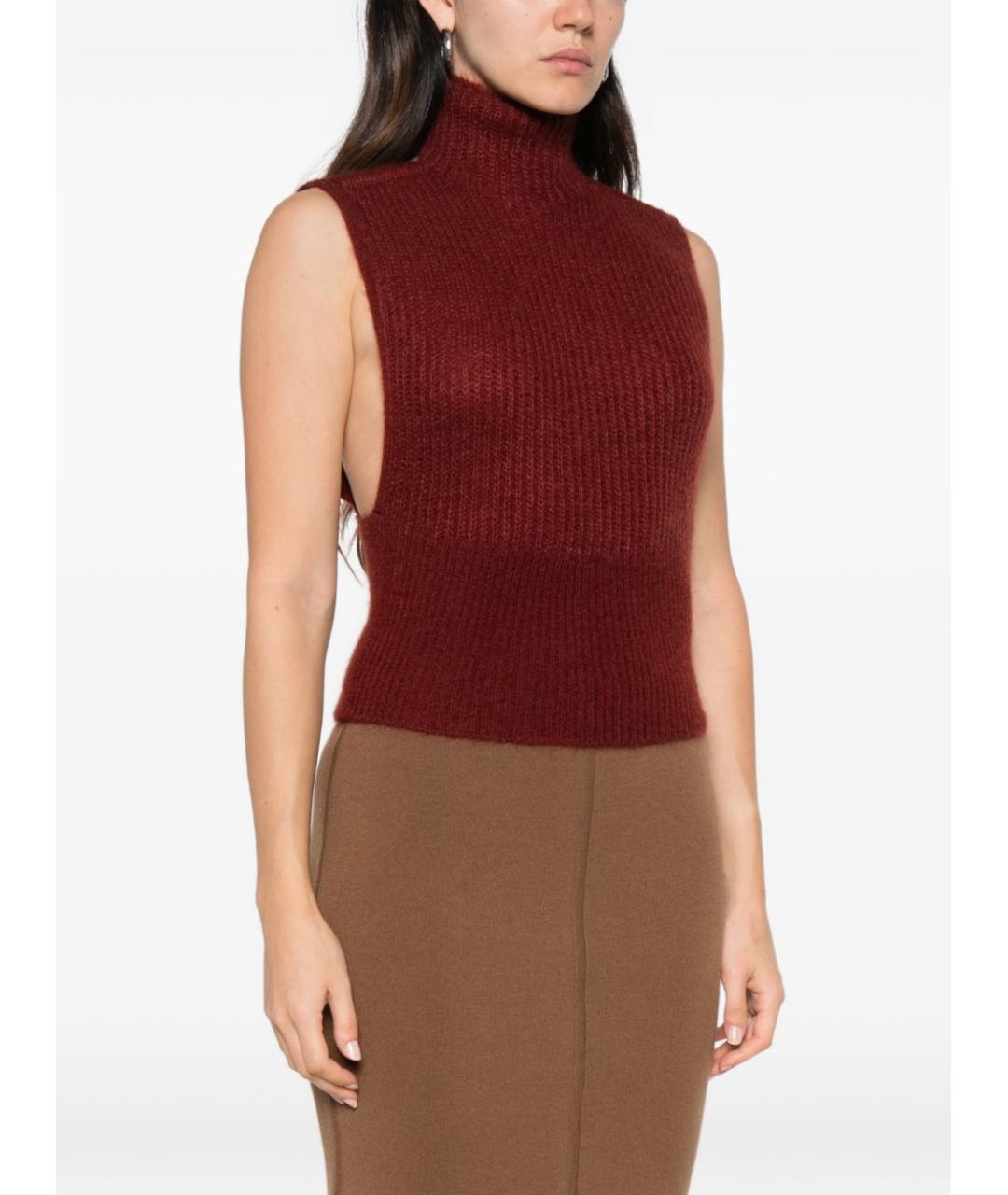 MAX MARA Коричневая полиамидовая майка, фото 3