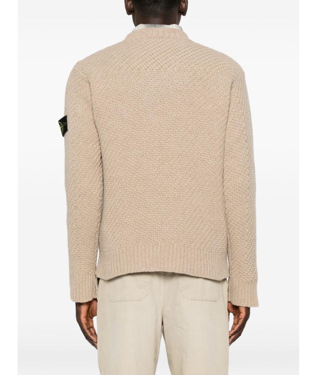 STONE ISLAND Коричневый джемпер / свитер, фото 4