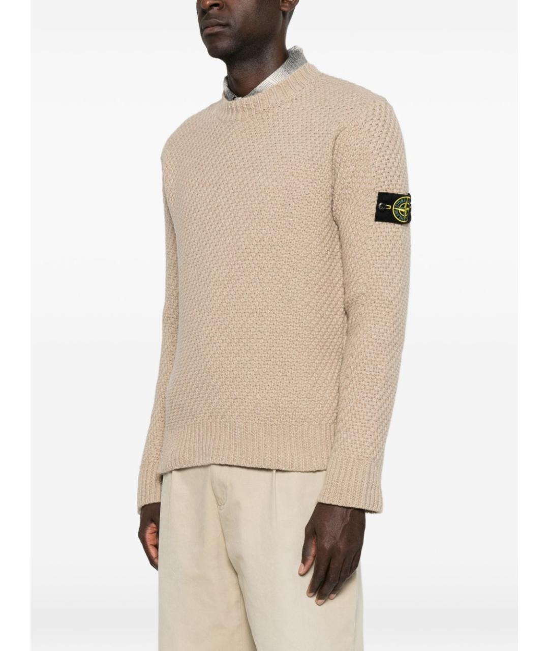 STONE ISLAND Коричневый джемпер / свитер, фото 5