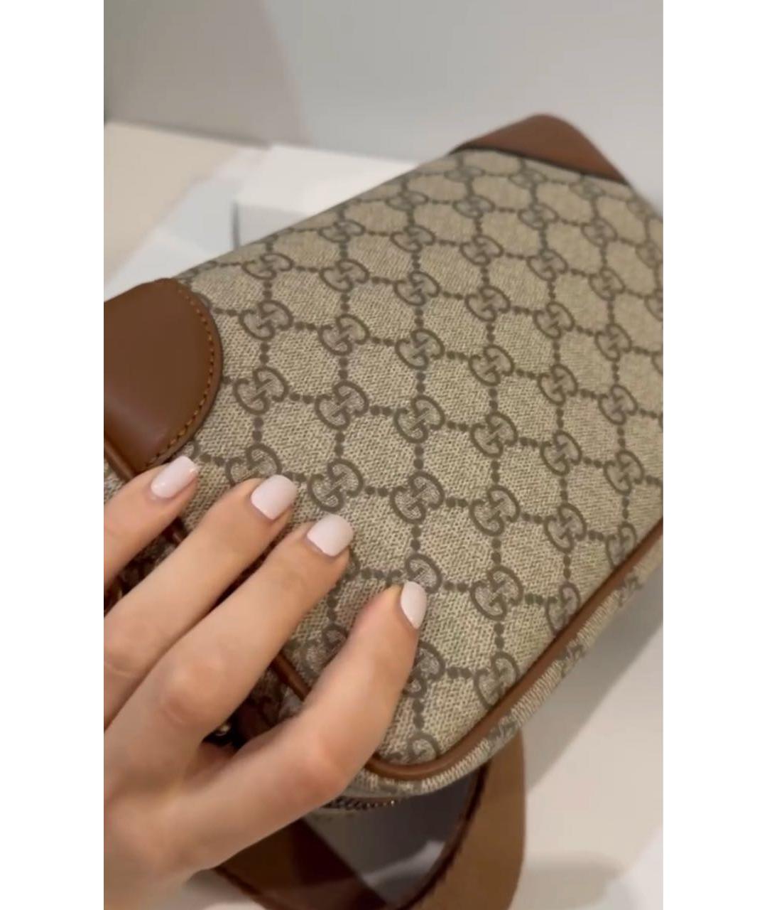 GUCCI Сумка через плечо из канвы, фото 4
