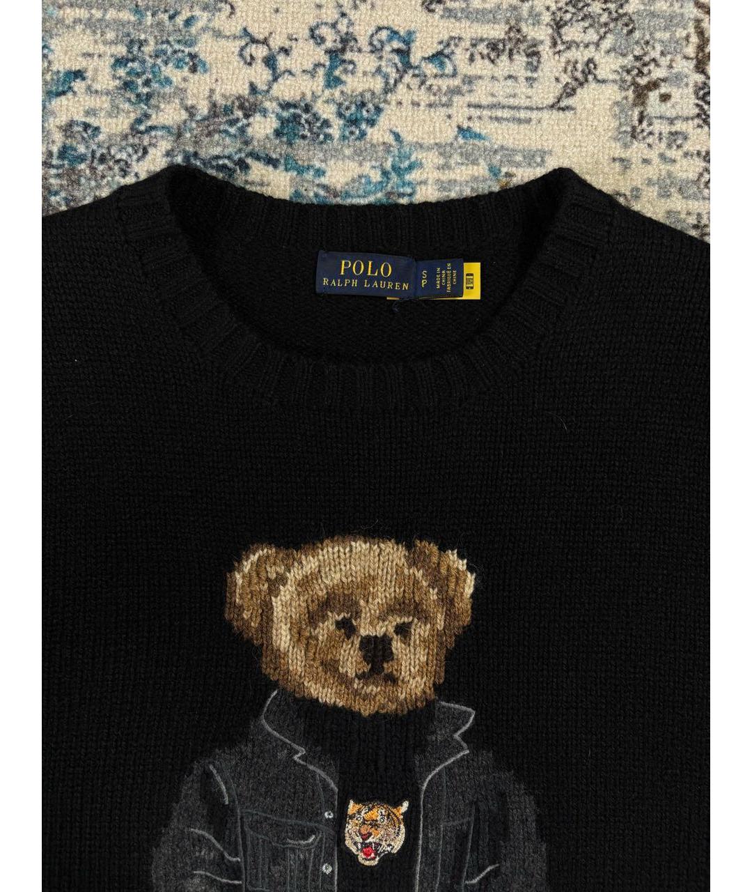 POLO RALPH LAUREN Черный шерстяной джемпер / свитер, фото 4