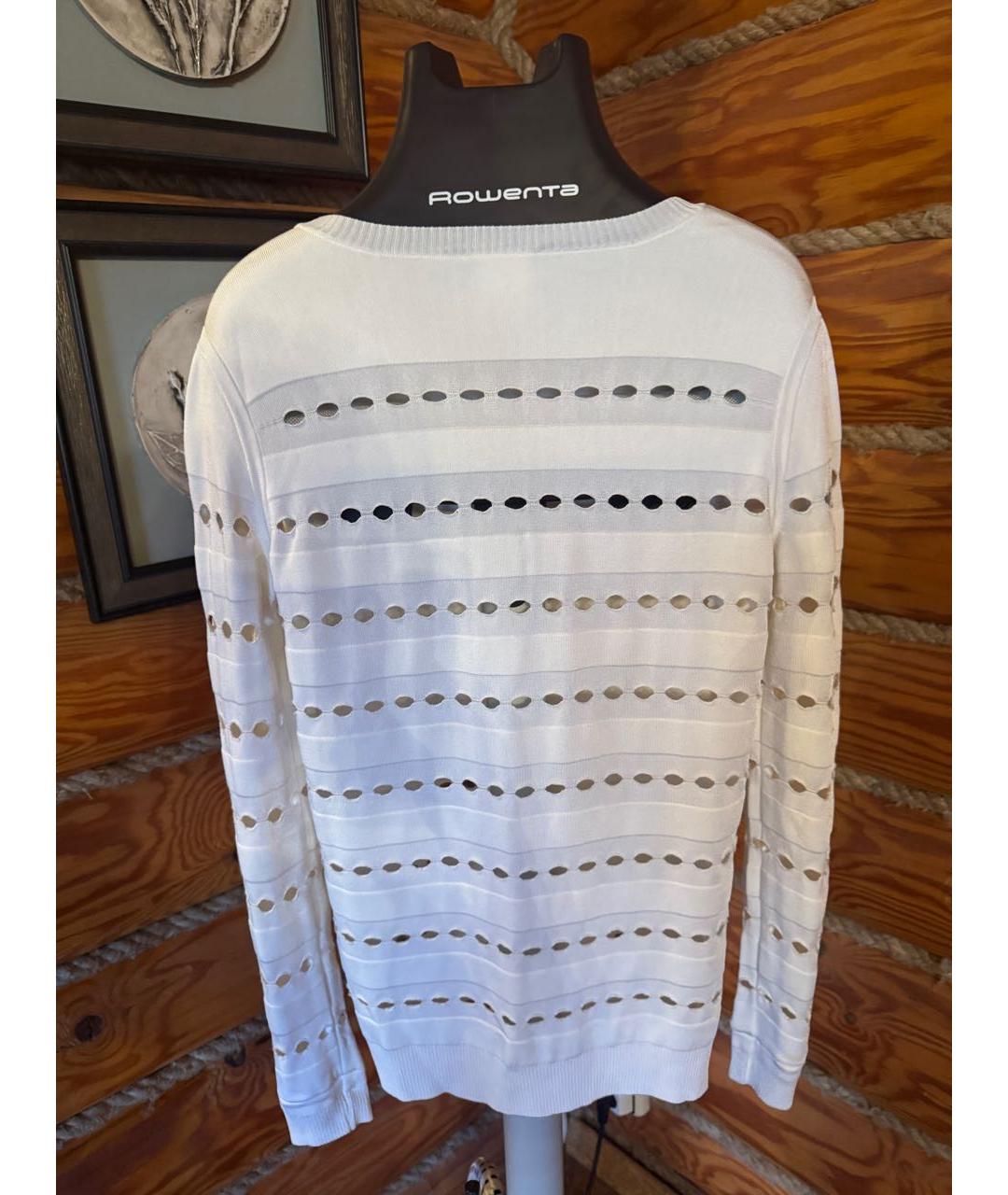 HERVE LEGER Белый синтетический джемпер / свитер, фото 2