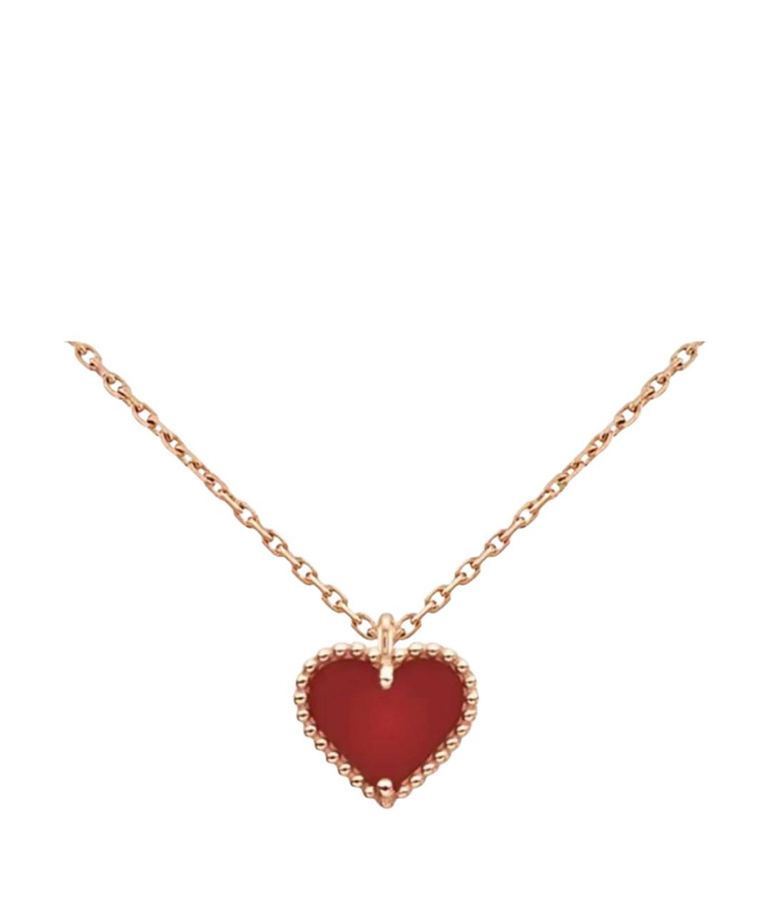 VAN CLEEF & ARPELS Бордовая подвеска из розового золота, фото 1