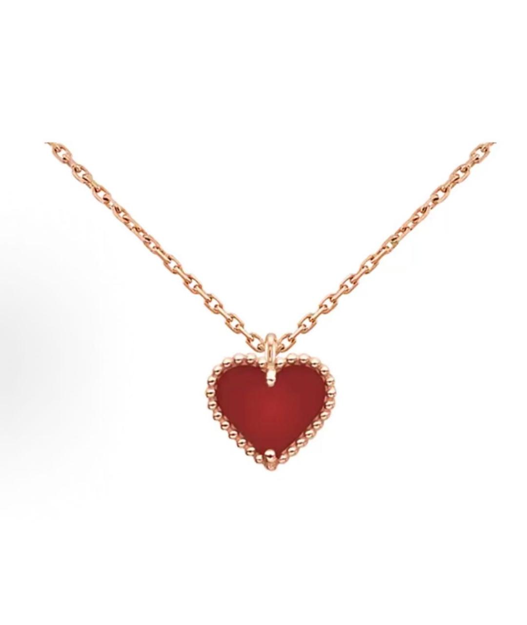 VAN CLEEF & ARPELS Бордовая подвеска из розового золота, фото 3