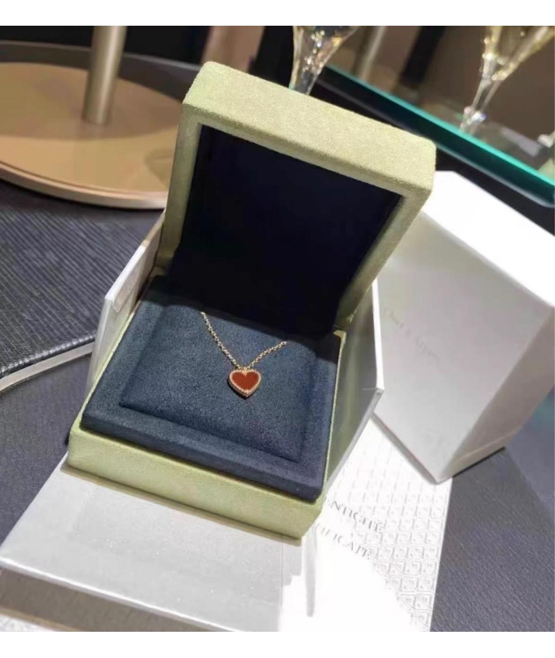 VAN CLEEF & ARPELS Бордовая подвеска из розового золота, фото 2