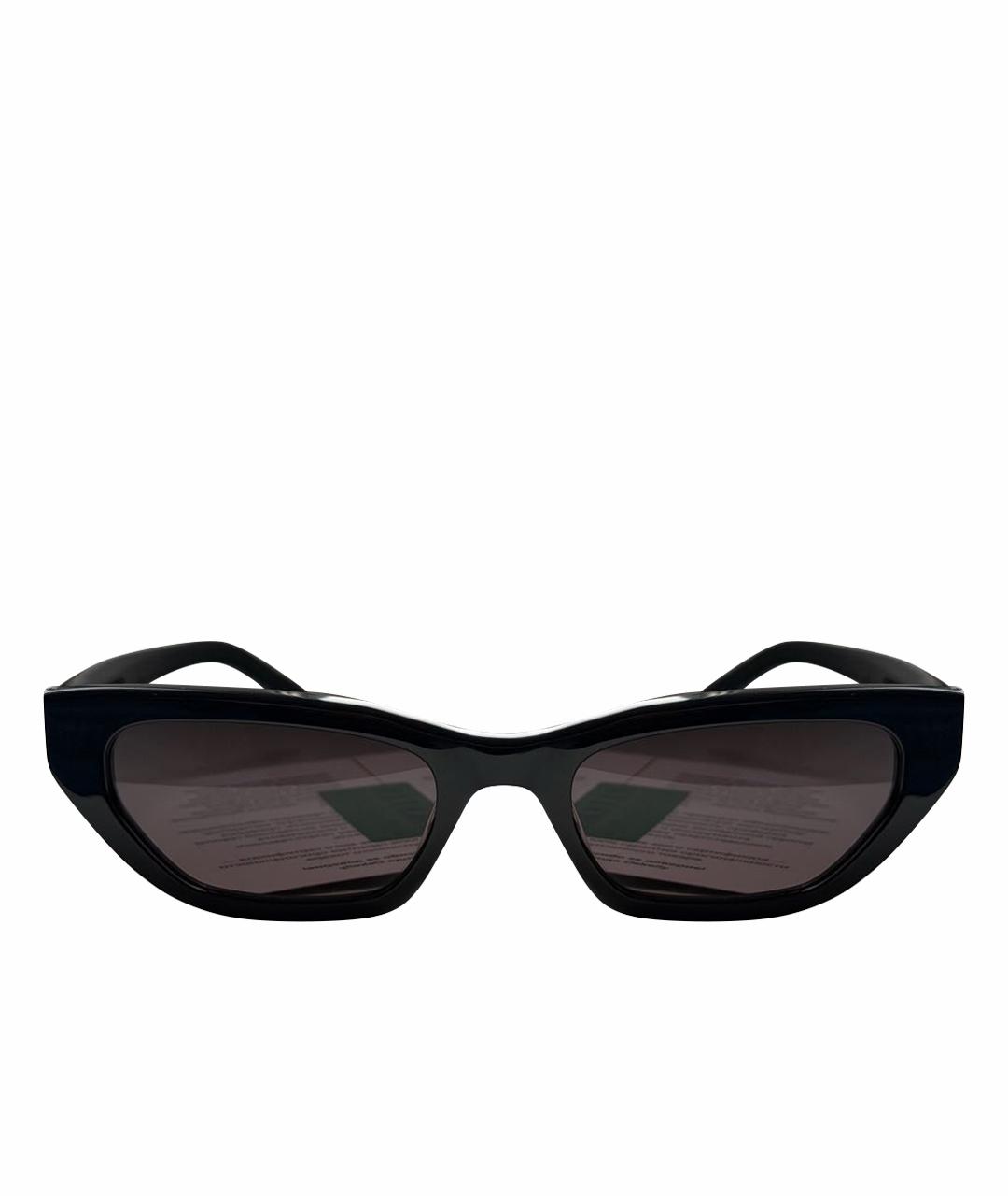 SAINT LAURENT Черные пластиковые солнцезащитные очки, фото 1