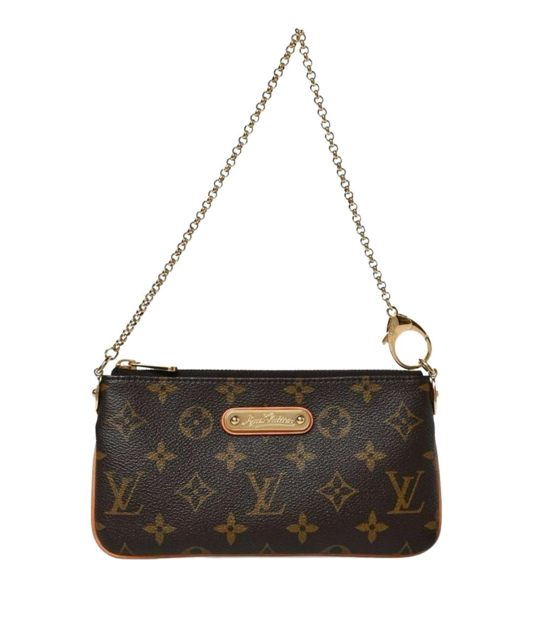 LOUIS VUITTON Коричневая сумка с короткими ручками из канвы, фото 1