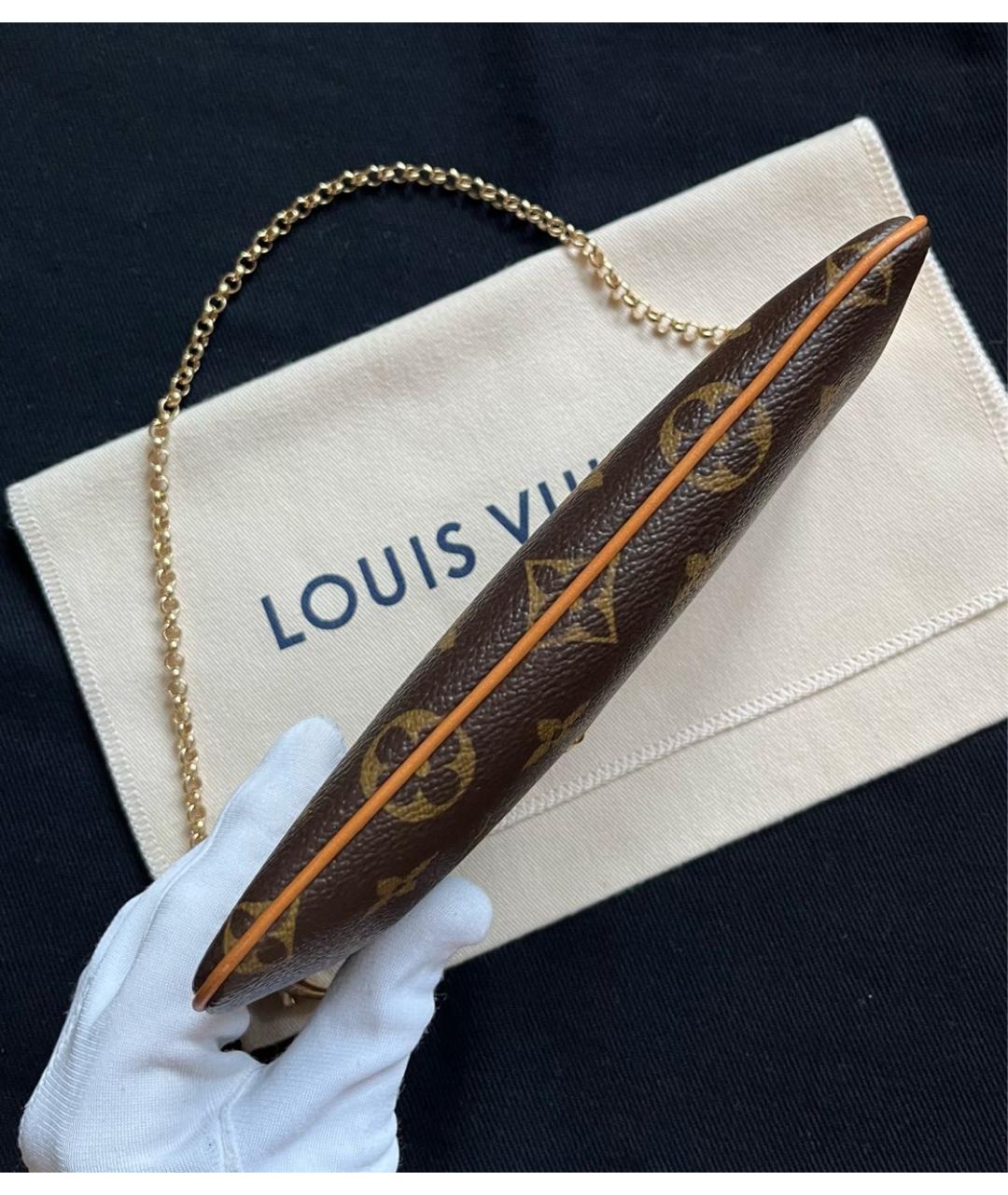 LOUIS VUITTON Коричневая сумка с короткими ручками из канвы, фото 5