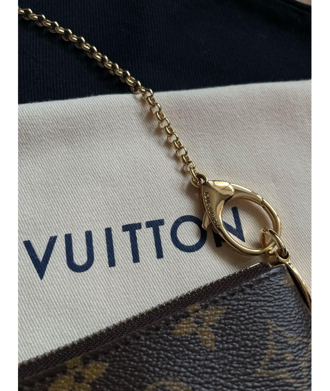 LOUIS VUITTON Коричневая сумка с короткими ручками из канвы, фото 8