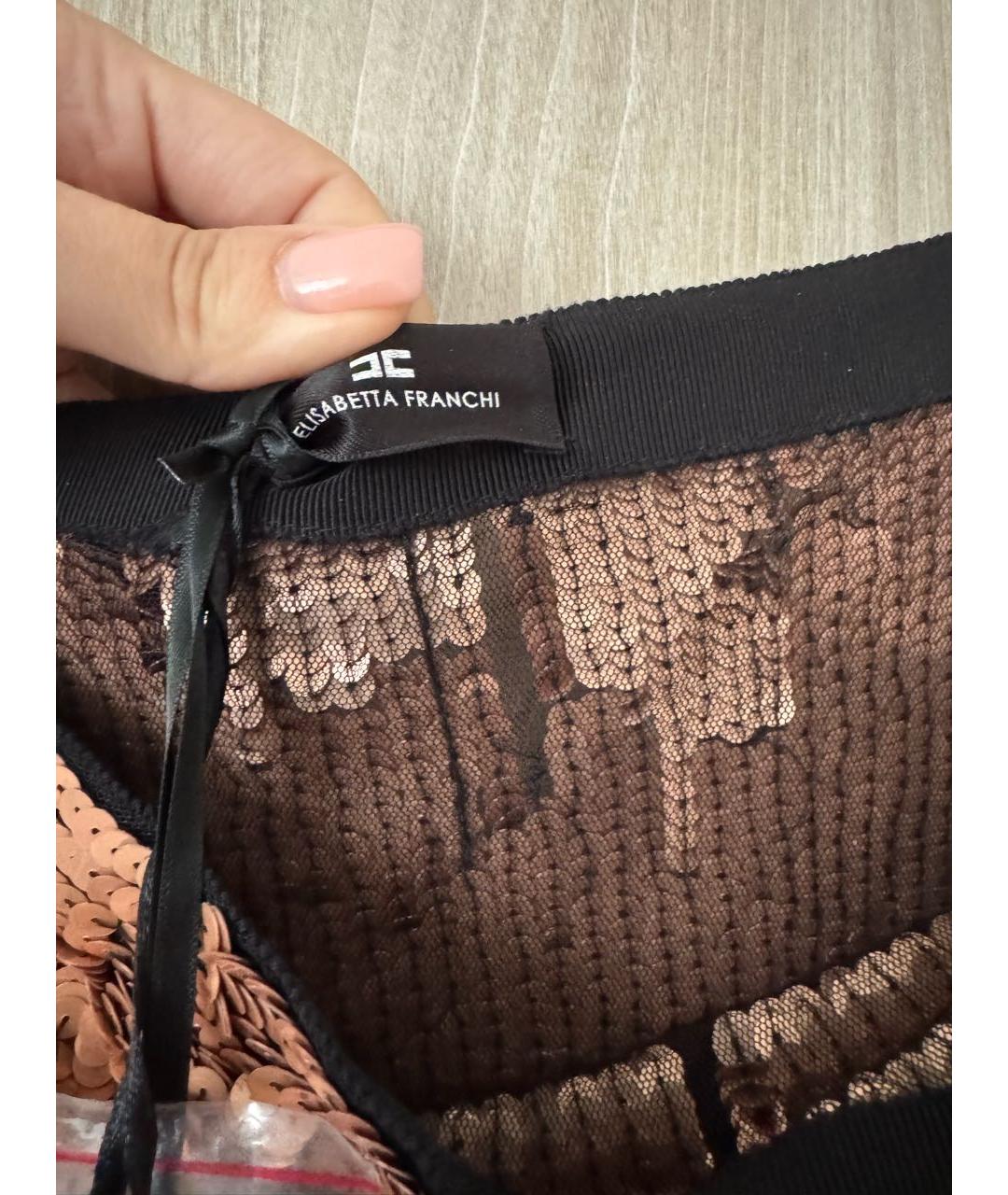ELISABETTA FRANCHI Мульти сетчатая юбка миди, фото 3