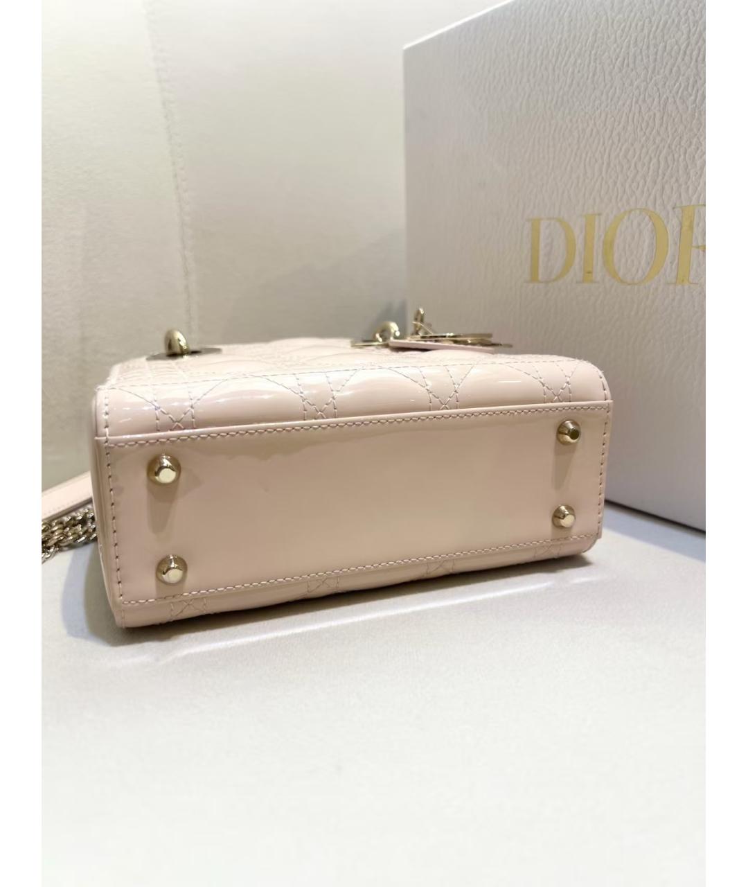 CHRISTIAN DIOR Розовая сумка через плечо, фото 3