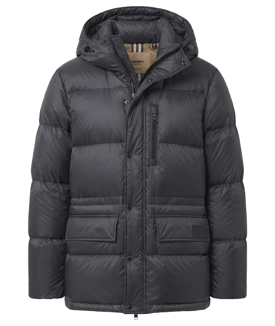 BURBERRY Черный пуховик, фото 1