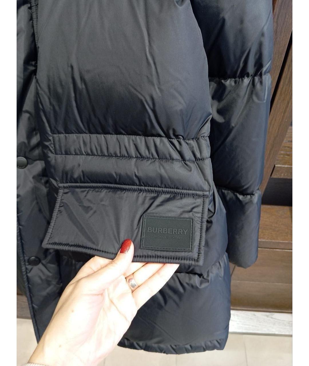 BURBERRY Черный пуховик, фото 4