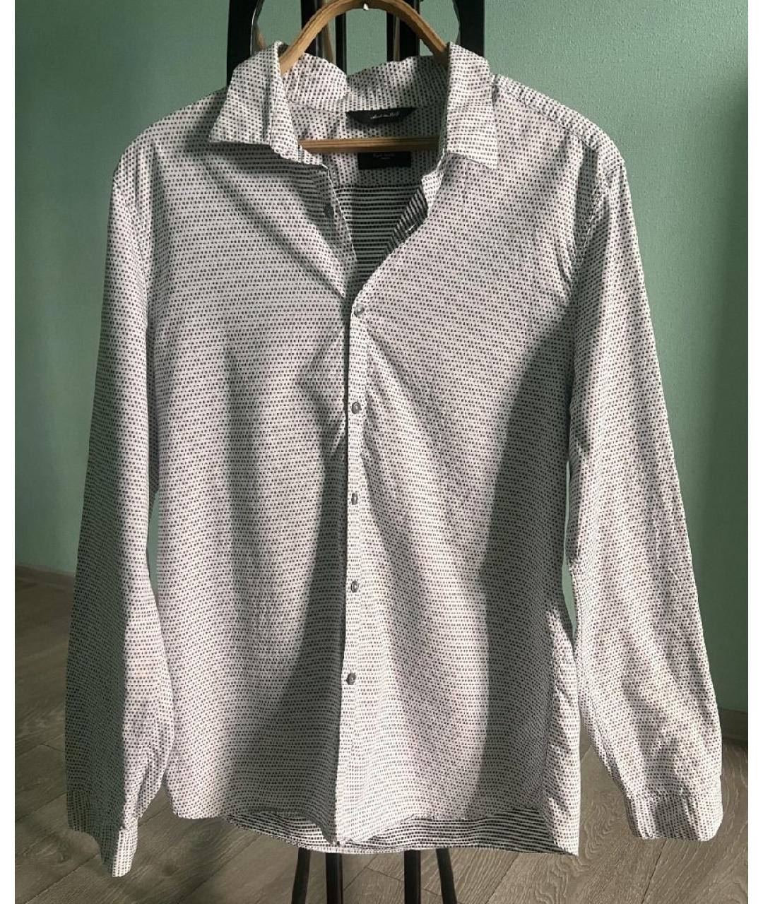 PAUL SMITH Белая хлопковая кэжуал рубашка, фото 9