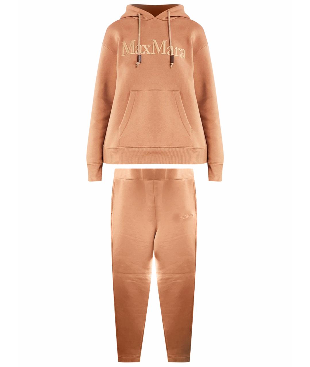 MAX MARA Коричневый хлопковый спортивные костюмы, фото 1