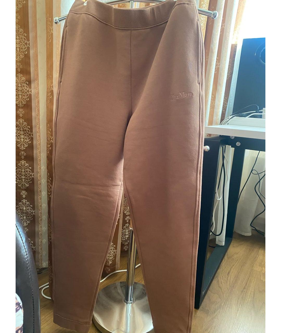 MAX MARA Коричневый хлопковый спортивные костюмы, фото 3