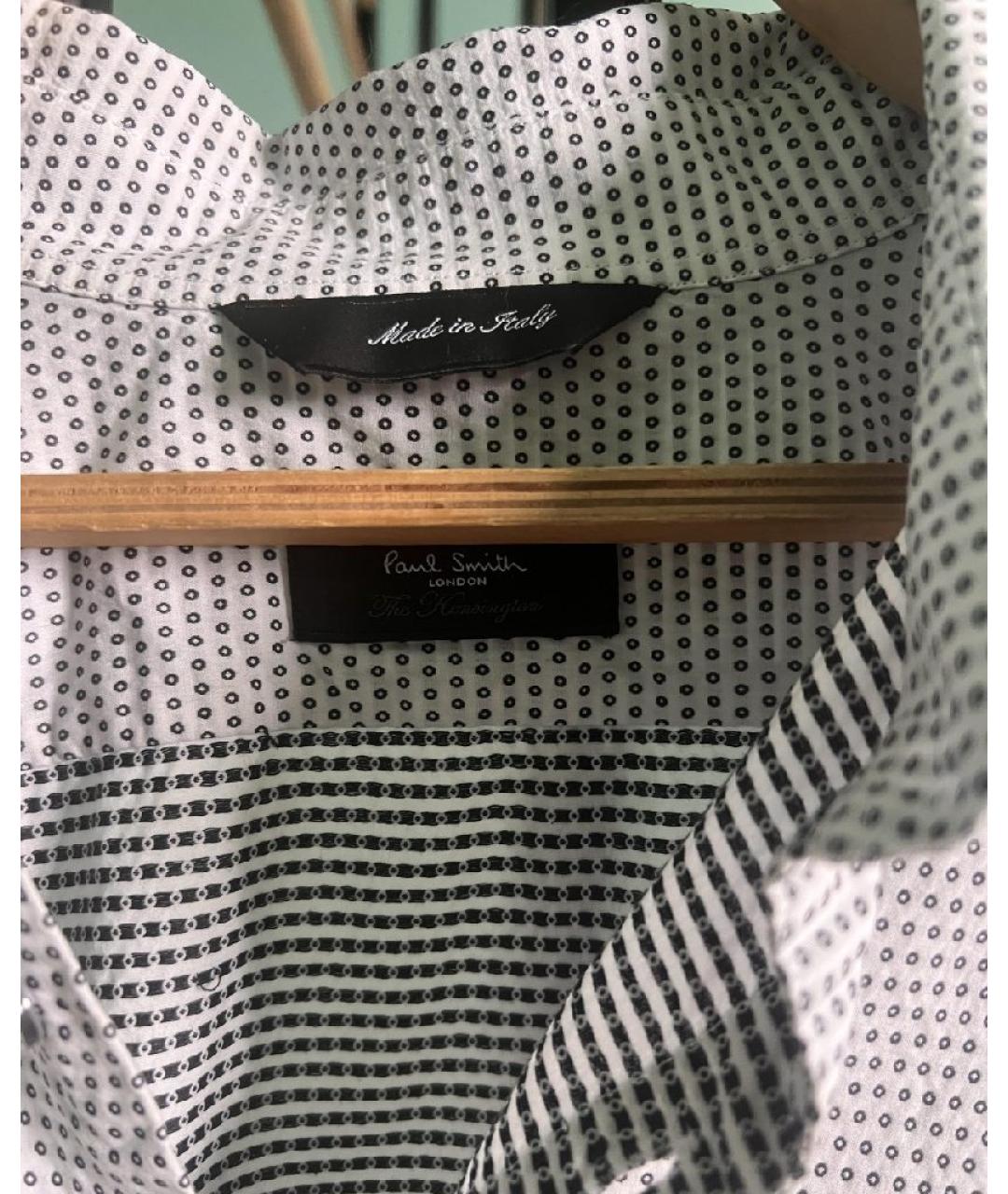 PAUL SMITH Белая хлопковая рубашка, фото 3