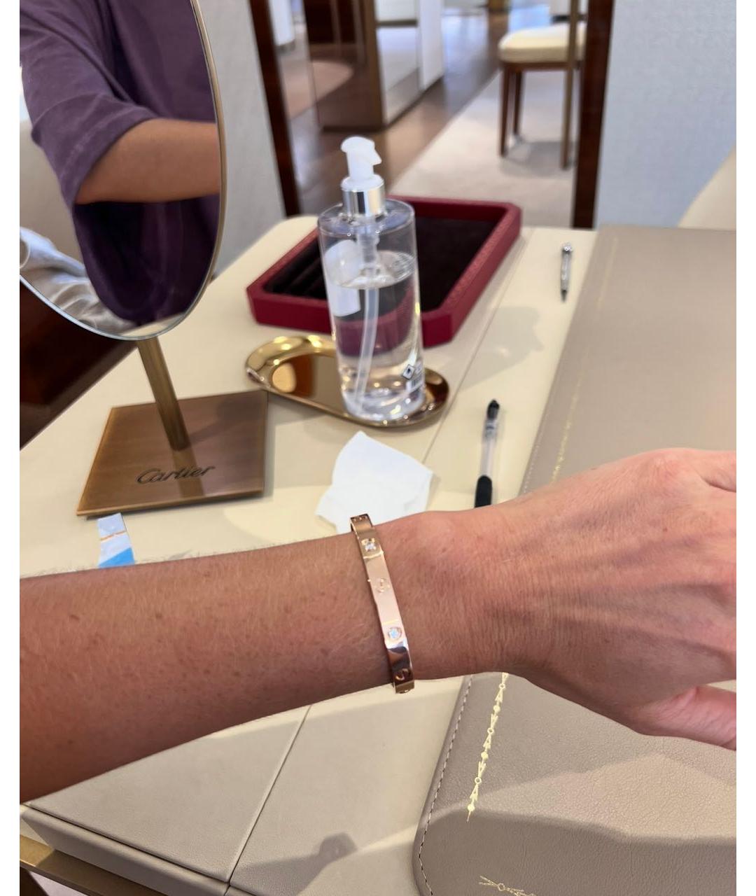 CARTIER Золотой браслет из розового золота, фото 7
