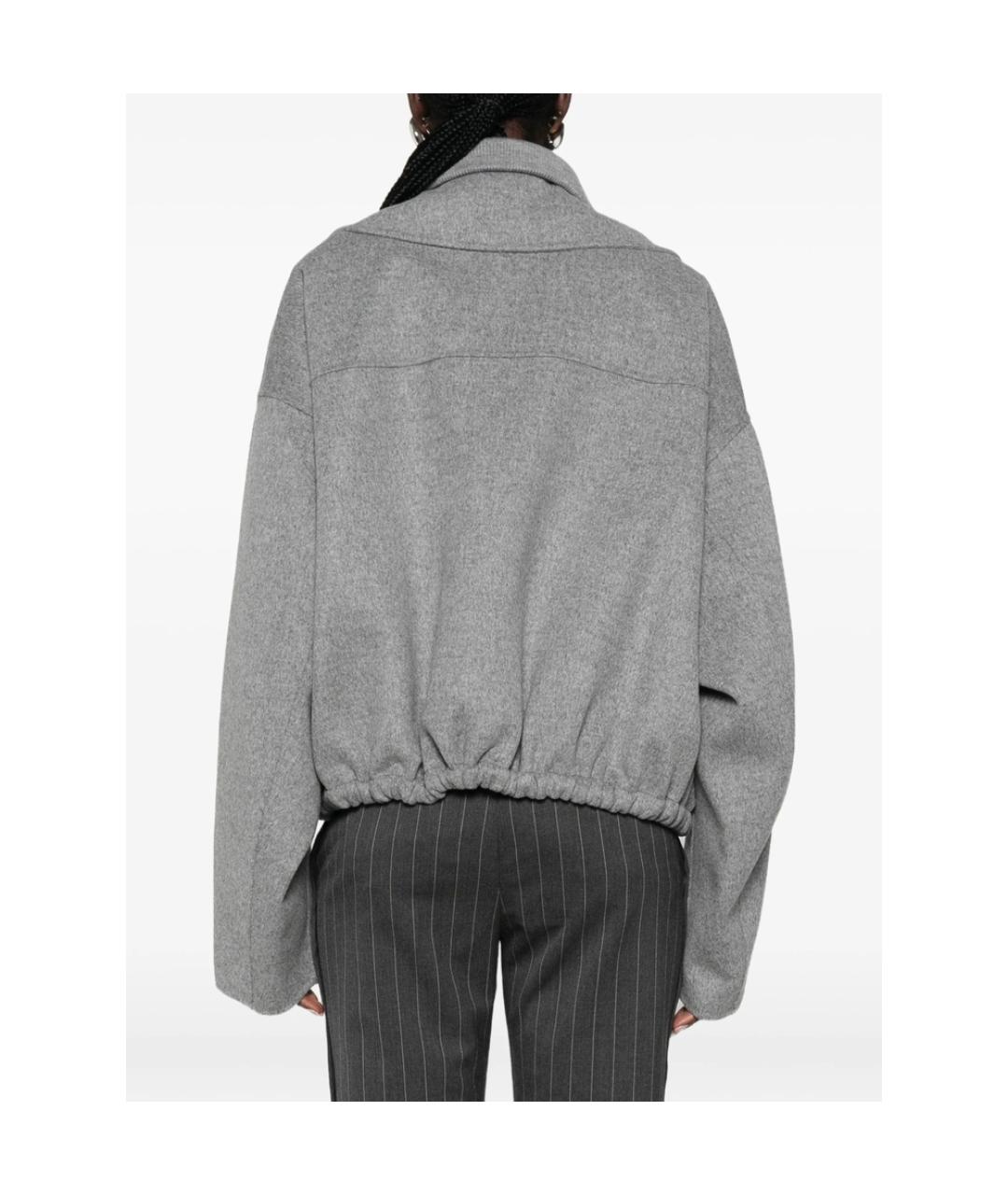 SPORTMAX Серая шерстяная куртка, фото 3
