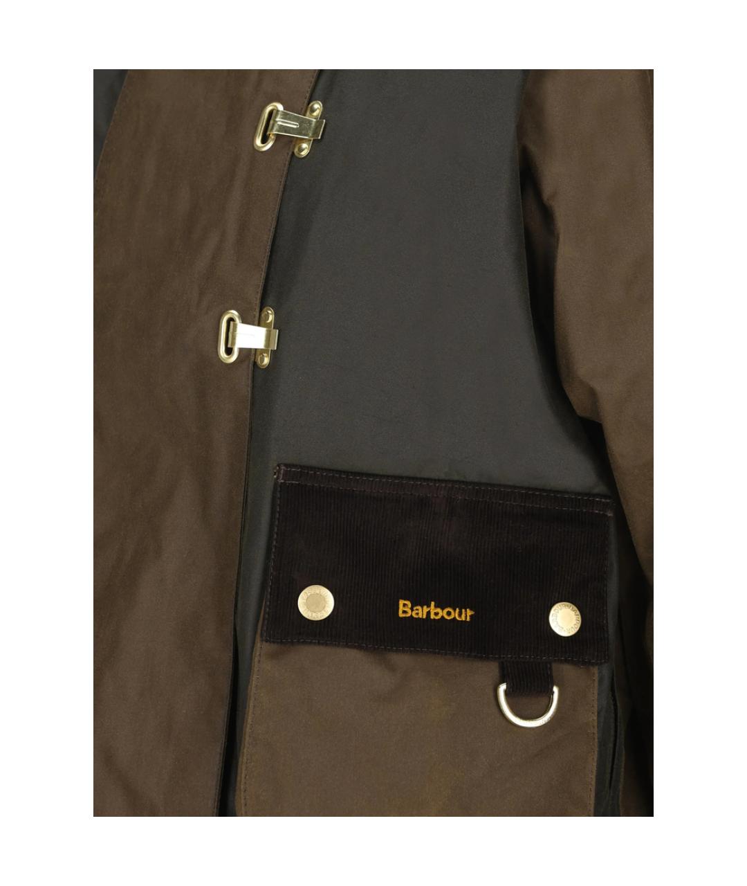 BARBOUR Коричневая хлопковая куртка, фото 3