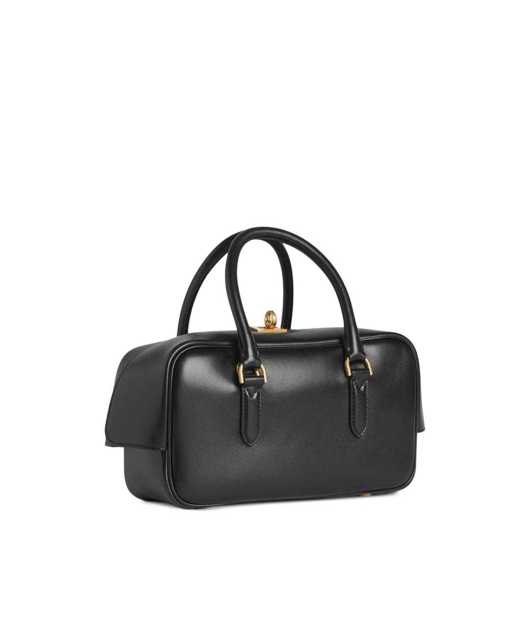 BALENCIAGA Черная кожаная сумка с короткими ручками, фото 3