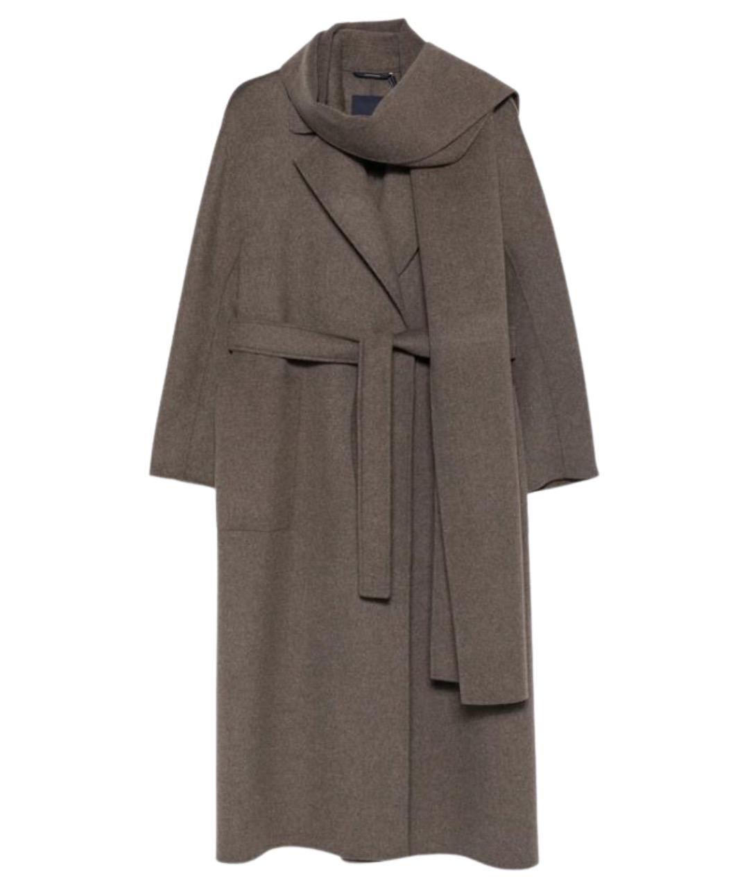 'S MAX MARA Серое шерстяное пальто, фото 1