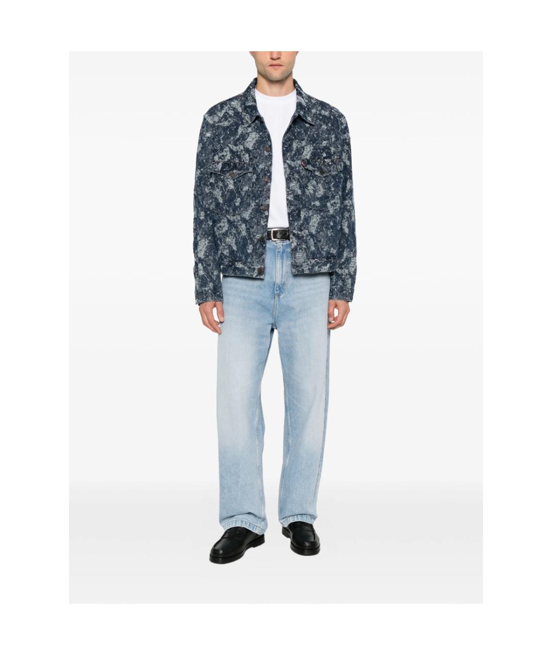 LEVI'S Синяя хлопковая куртка, фото 3