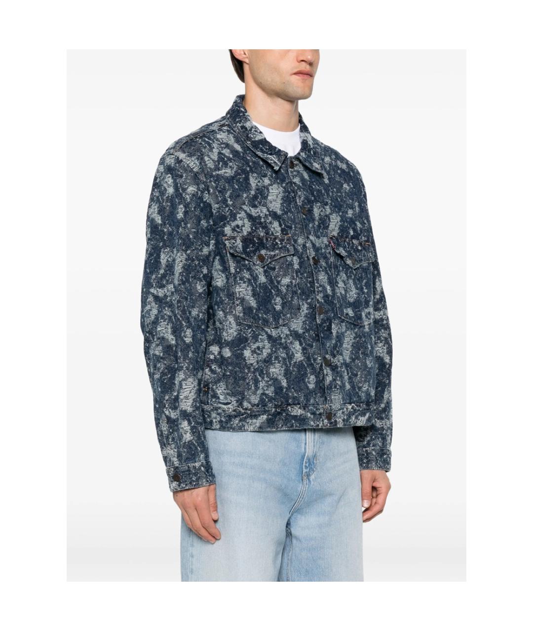LEVI'S Синяя хлопковая куртка, фото 2
