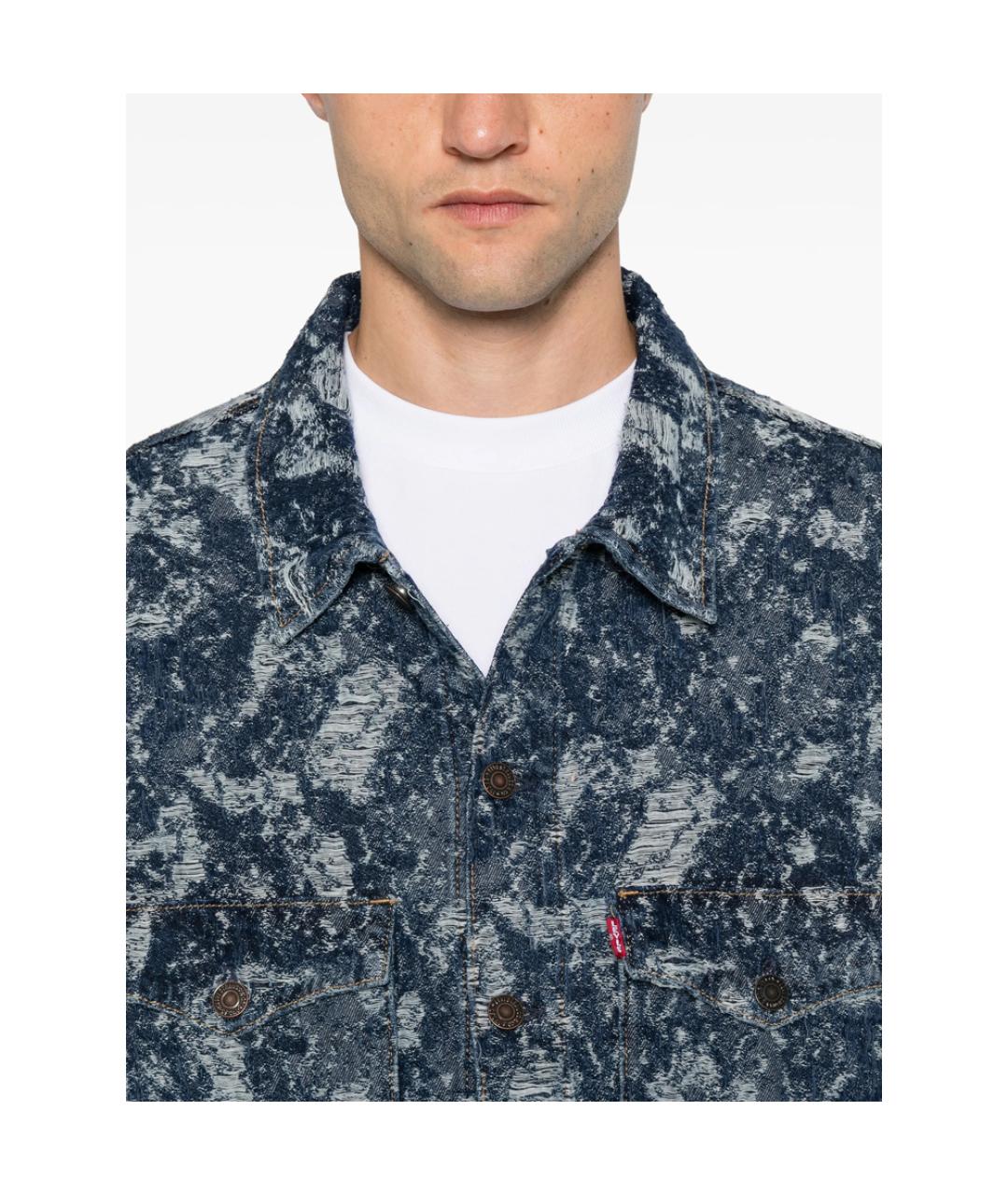 LEVI'S Синяя хлопковая куртка, фото 4