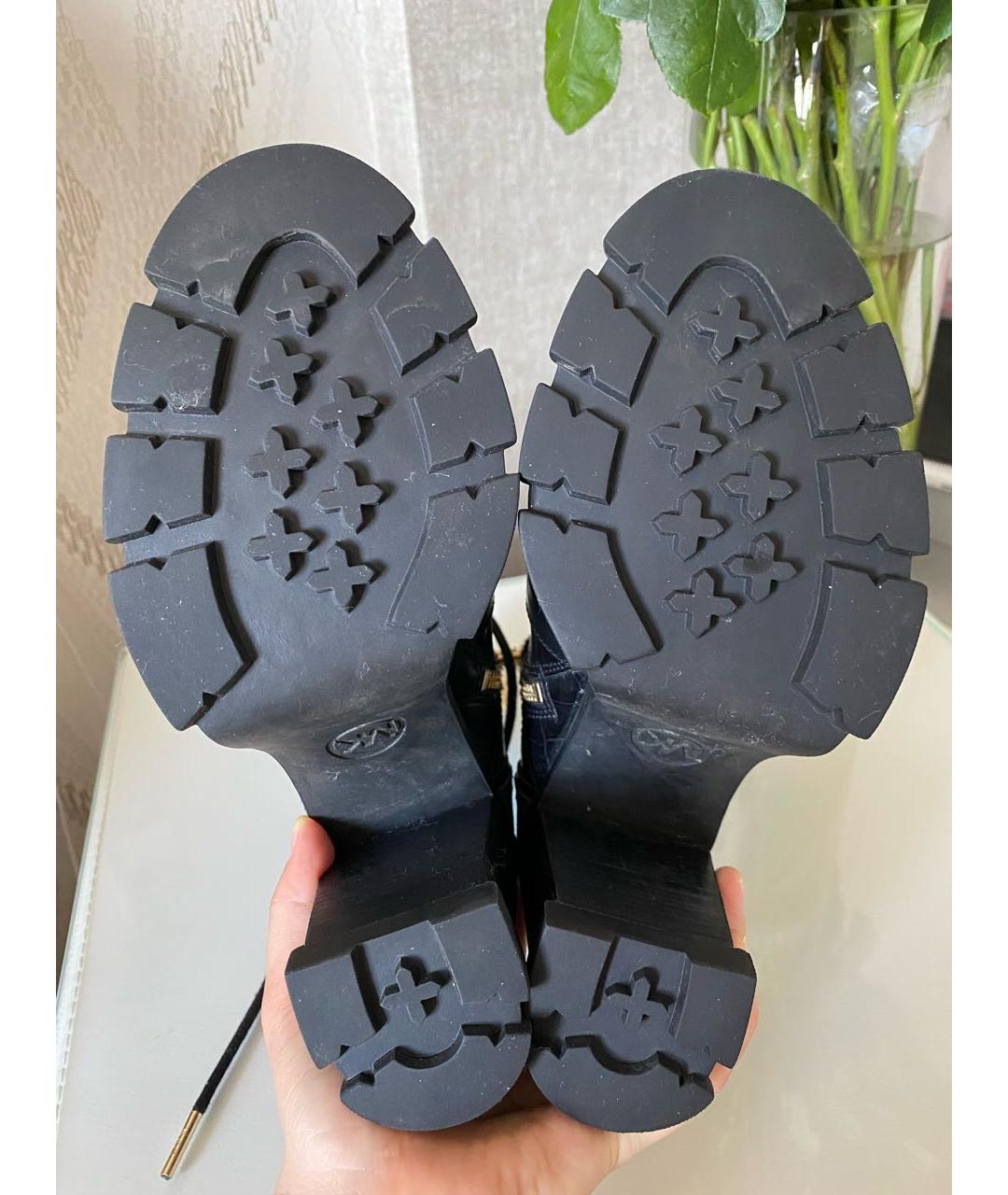 MICHAEL KORS Черные кожаные ботинки, фото 7
