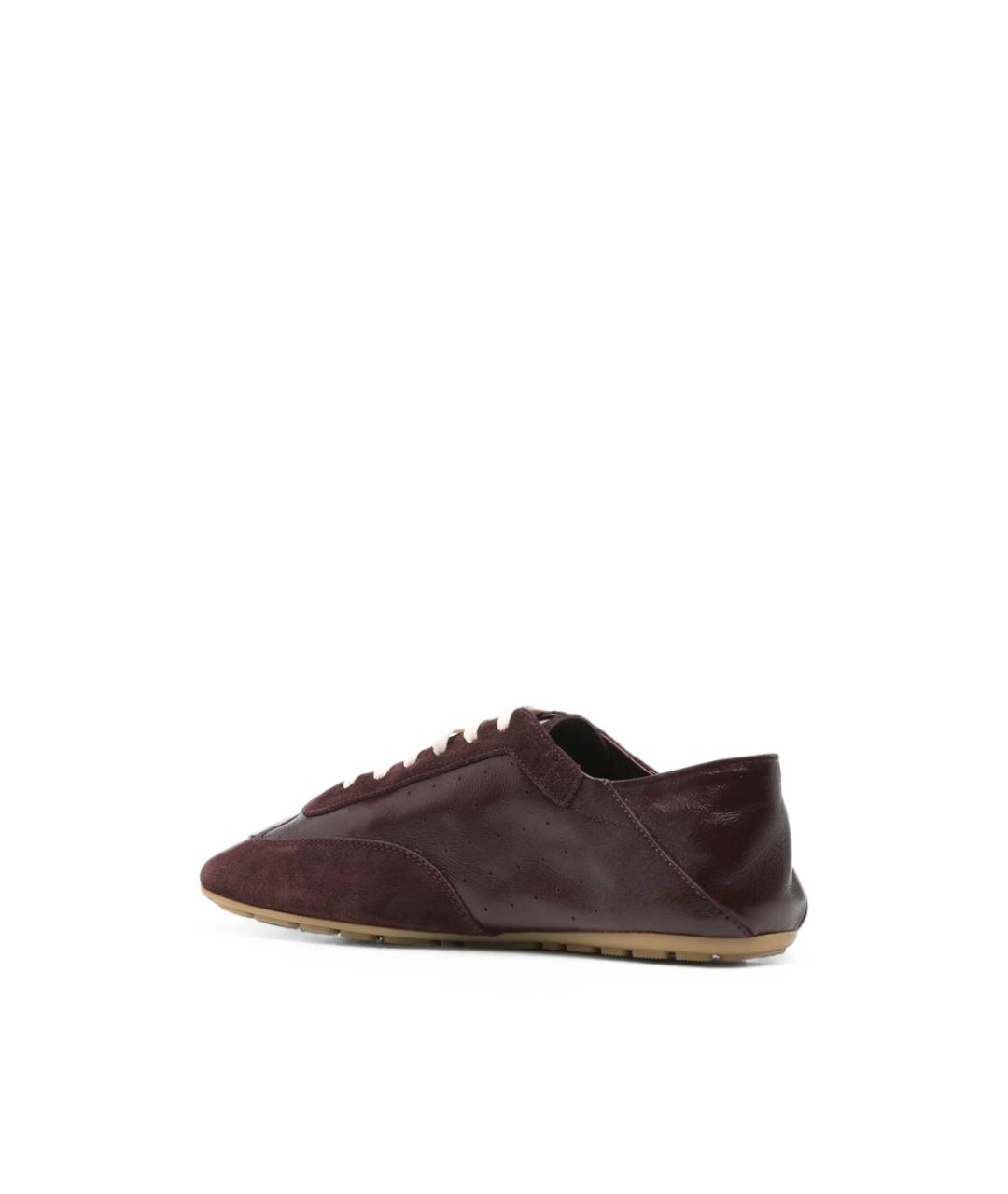 SAINT LAURENT Красные кожаные кеды, фото 4