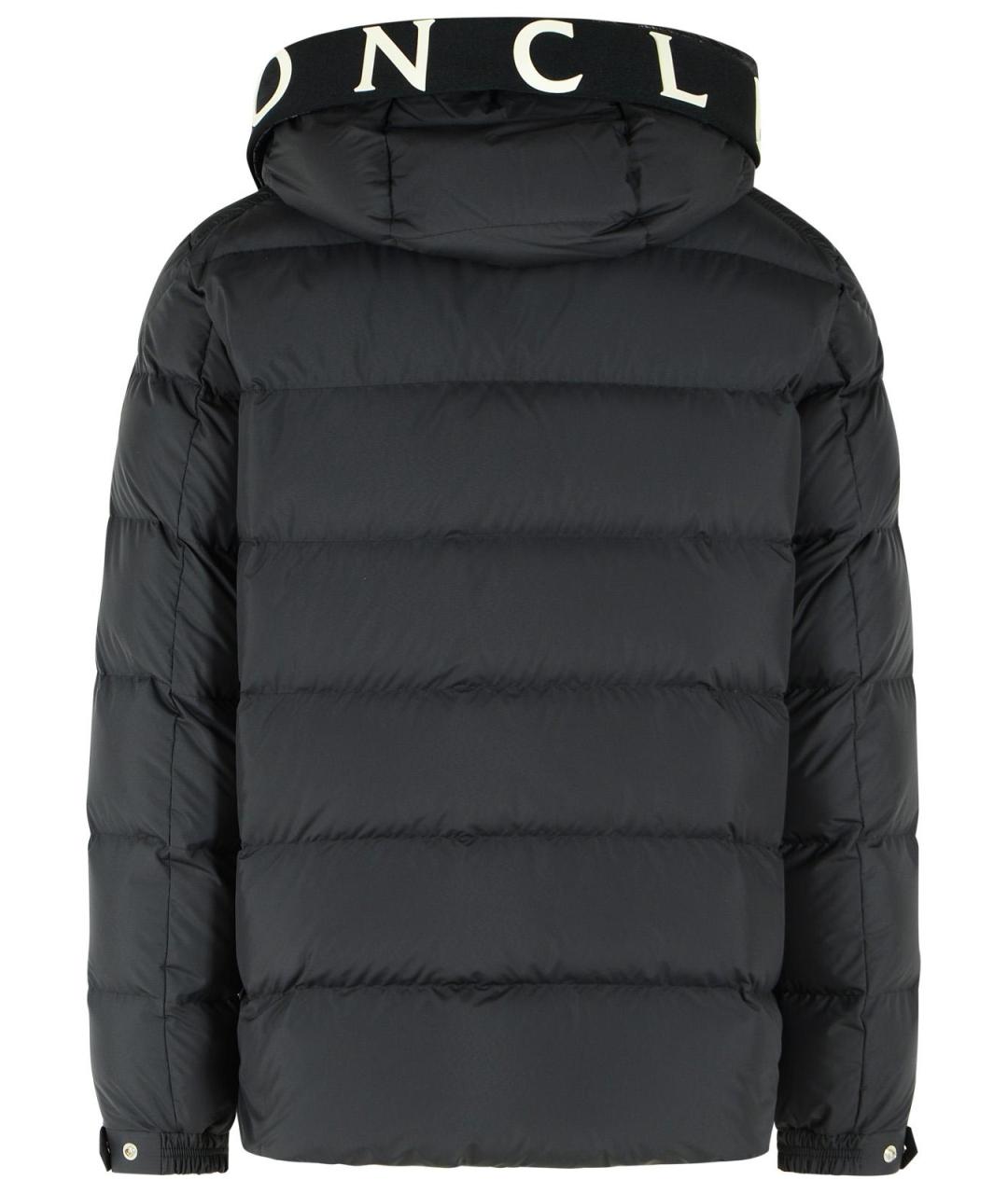 MONCLER Черный полиэстеровый пуховик, фото 3