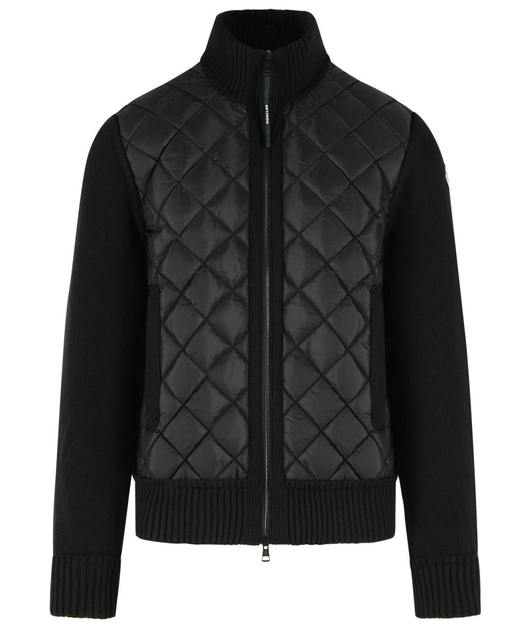 MONCLER Черная шерстяная куртка, фото 1