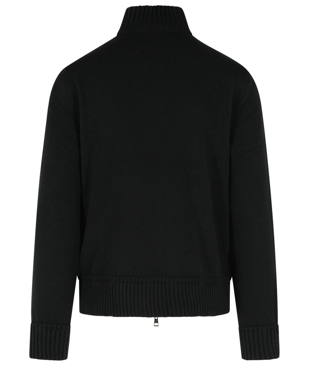MONCLER Черная шерстяная куртка, фото 3