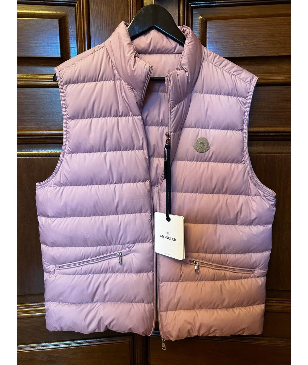 MONCLER Розовый жилет, фото 7