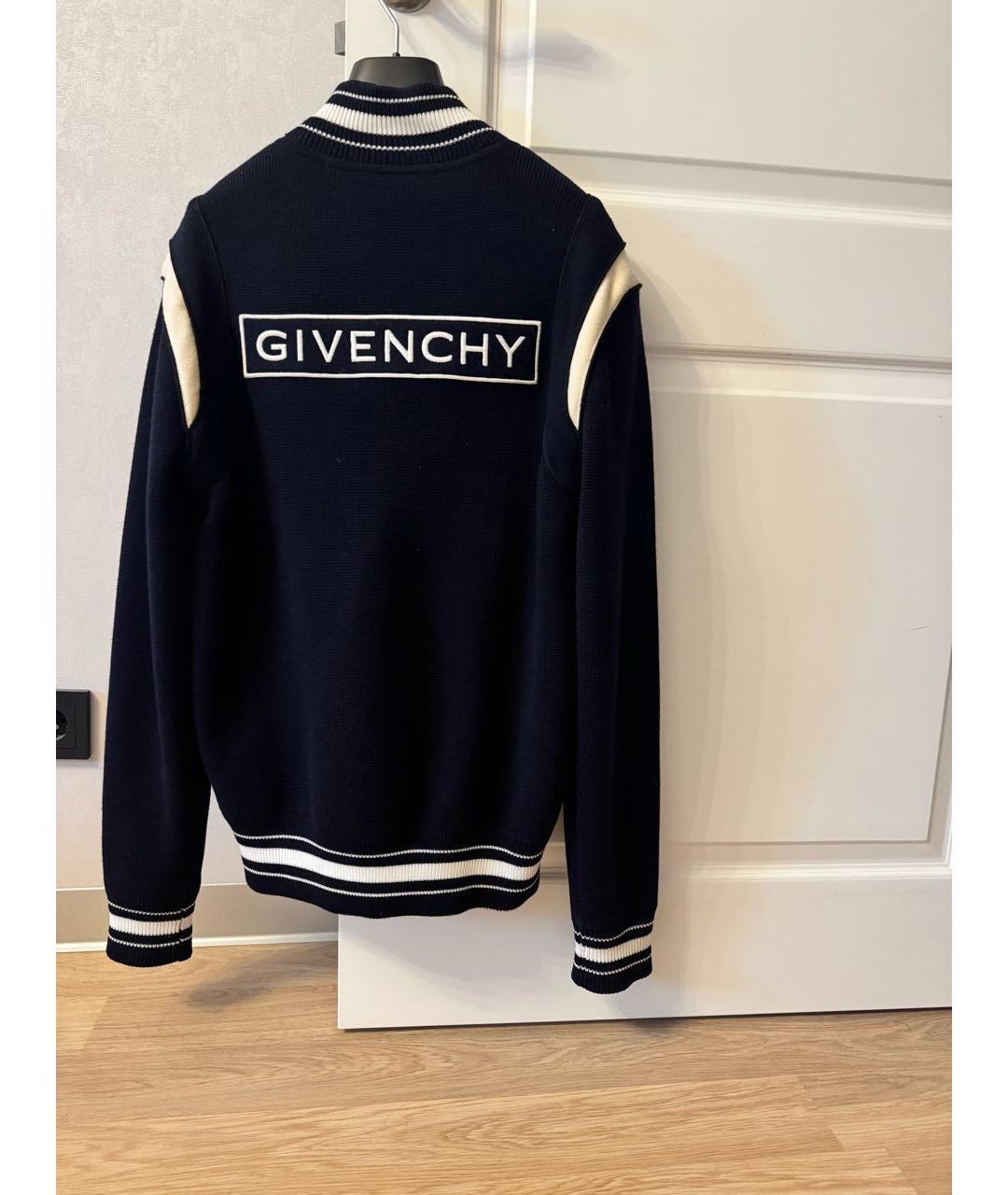 GIVENCHY Темно-синяя шерстяная куртка, фото 2