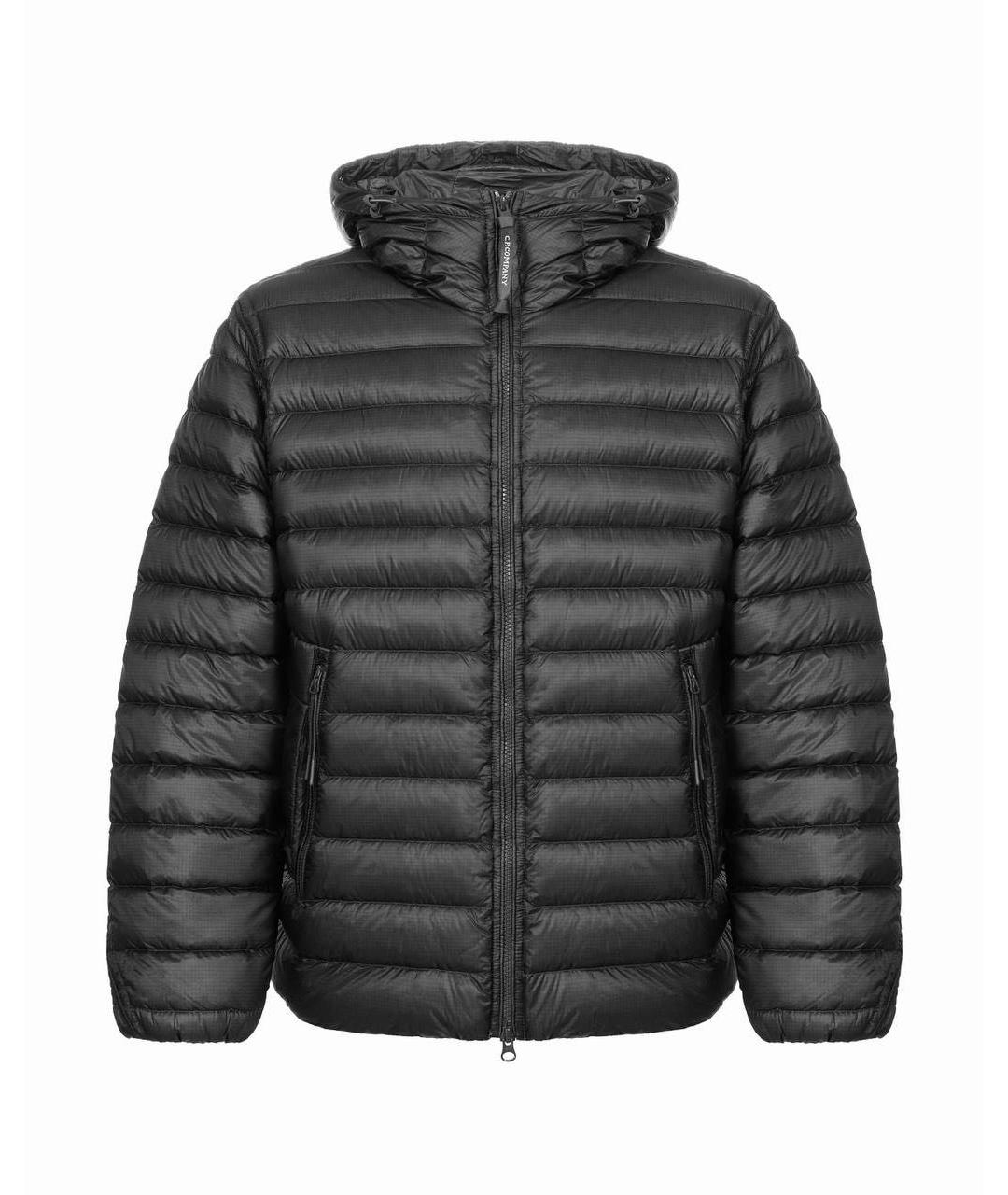 CP COMPANY Черный нейлоновый пуховик, фото 1