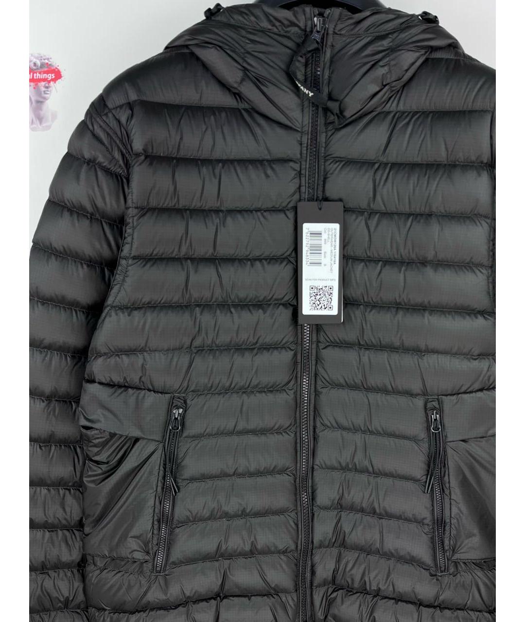 CP COMPANY Черный нейлоновый пуховик, фото 2