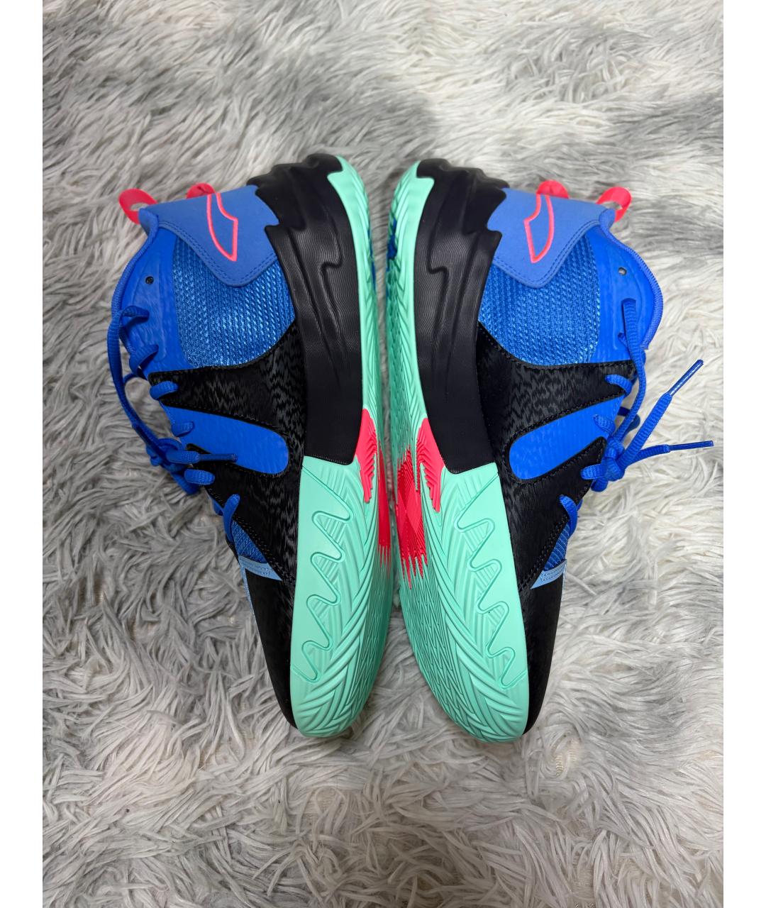 PUMA Синие текстильные низкие кроссовки / кеды, фото 4