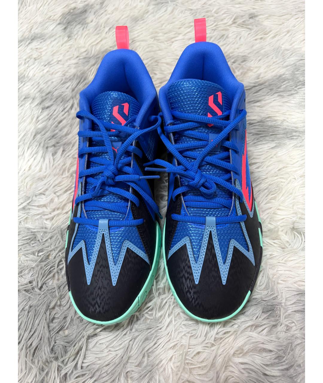 PUMA Синие текстильные низкие кроссовки / кеды, фото 2