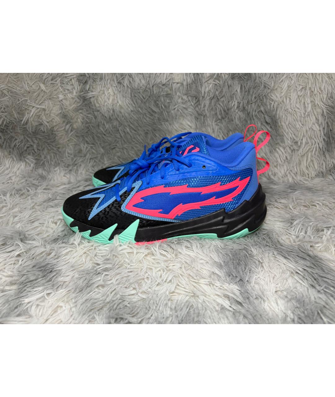 PUMA Синие текстильные низкие кроссовки / кеды, фото 8