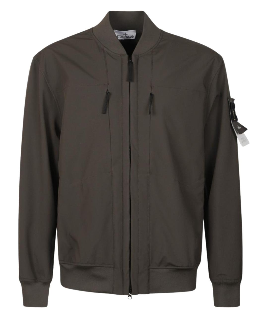 STONE ISLAND Серая полиэстеровая куртка, фото 1