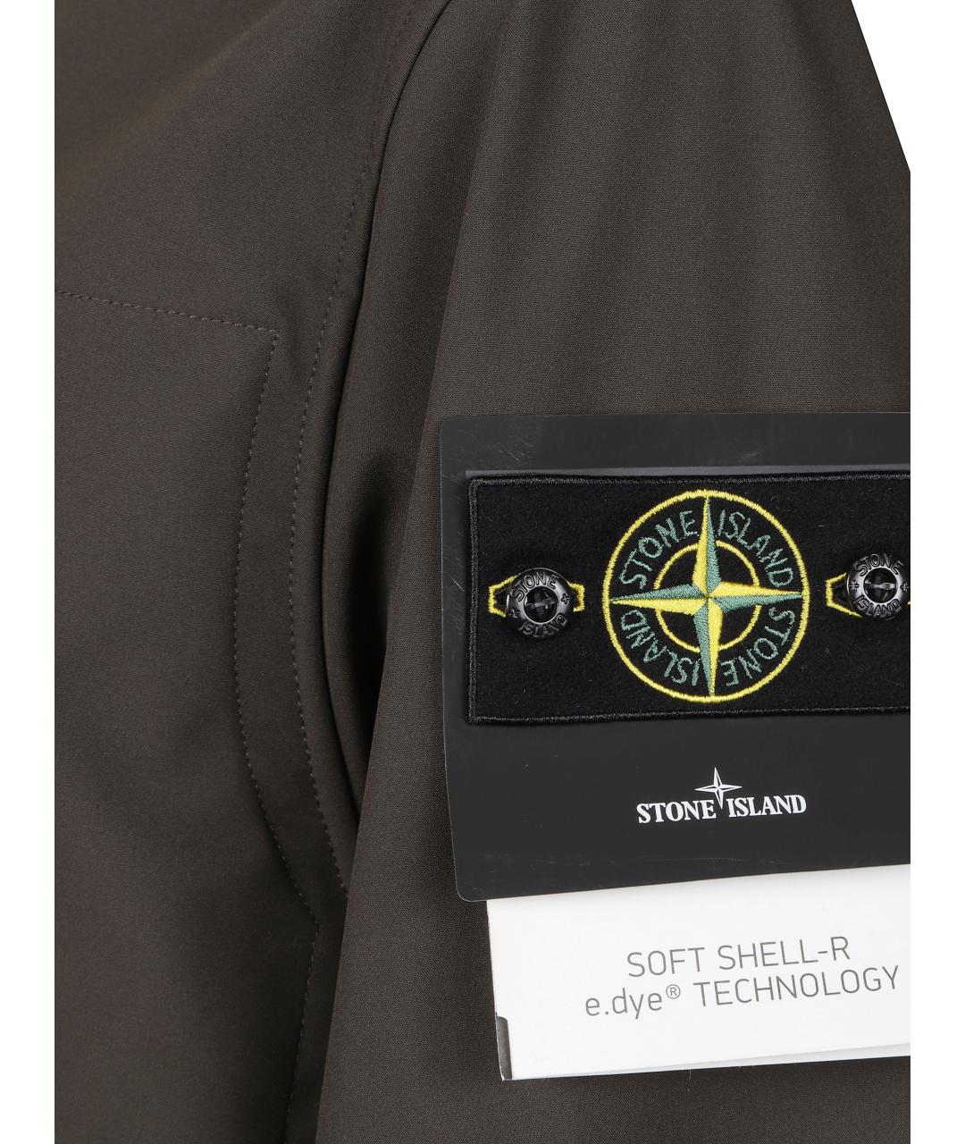 STONE ISLAND Серая полиэстеровая куртка, фото 2