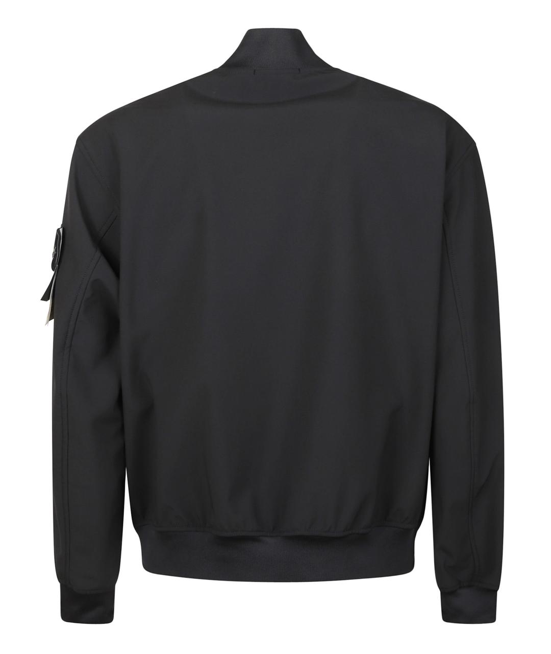 STONE ISLAND Черная полиэстеровая куртка, фото 3