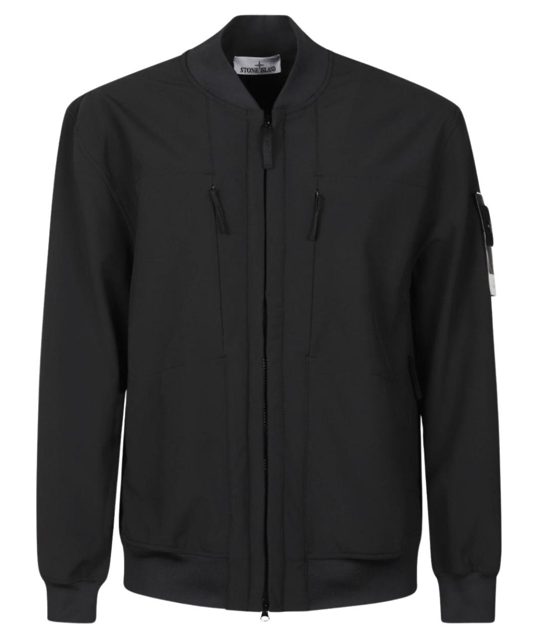 STONE ISLAND Черная полиэстеровая куртка, фото 1