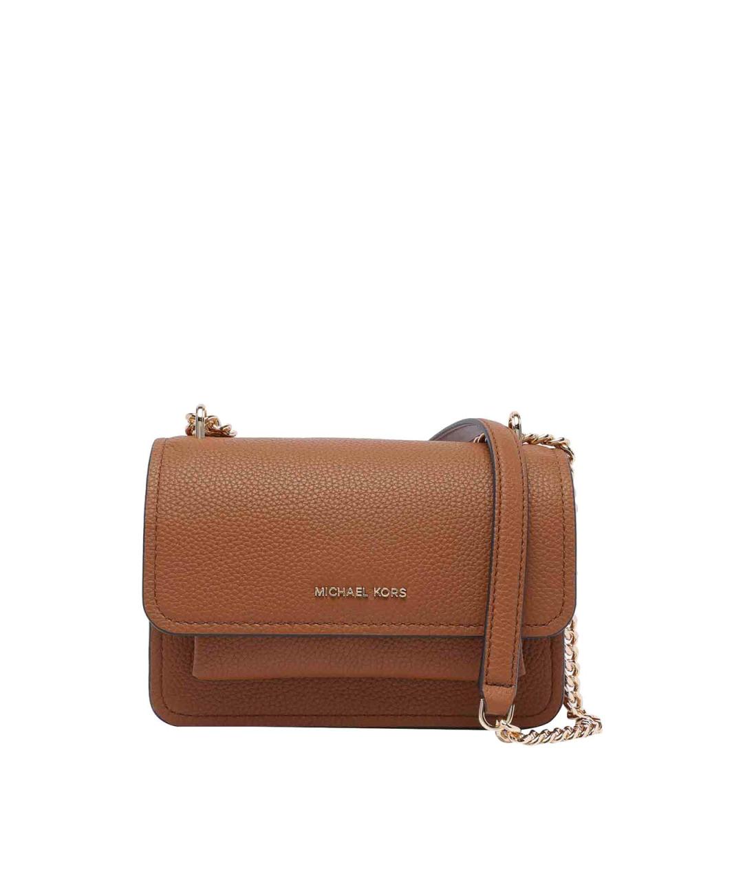 MICHAEL MICHAEL KORS Коричневая кожаная сумка через плечо, фото 1