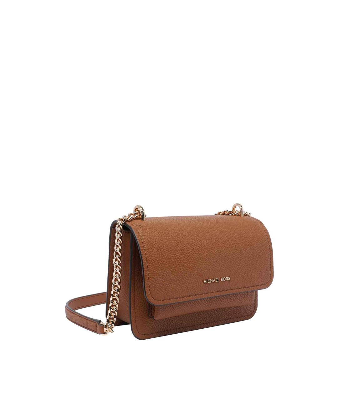 MICHAEL MICHAEL KORS Коричневая кожаная сумка через плечо, фото 2