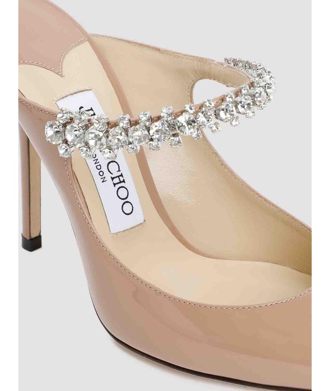 JIMMY CHOO Розовые туфли из лакированной кожи, фото 4