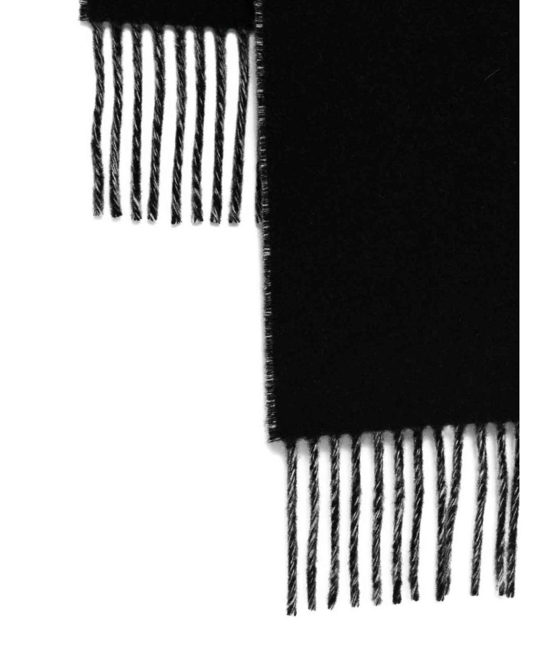 JACQUEMUS Черный шерстяной шарф, фото 2