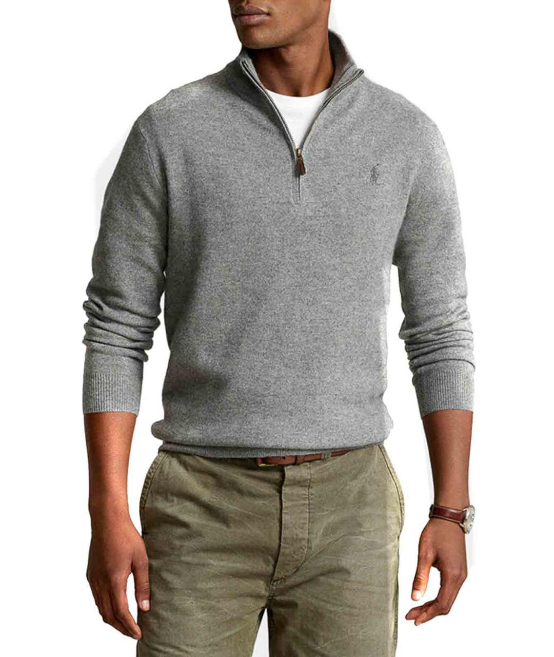 POLO RALPH LAUREN Серый шерстяной джемпер / свитер, фото 2